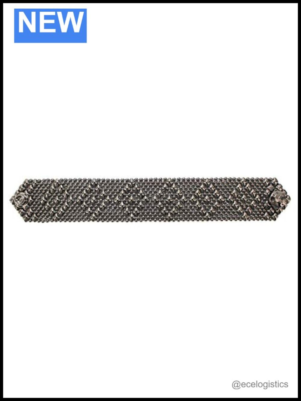 Handcrafted Liquid Metal Mesh Chain Bracelet Snap Closure